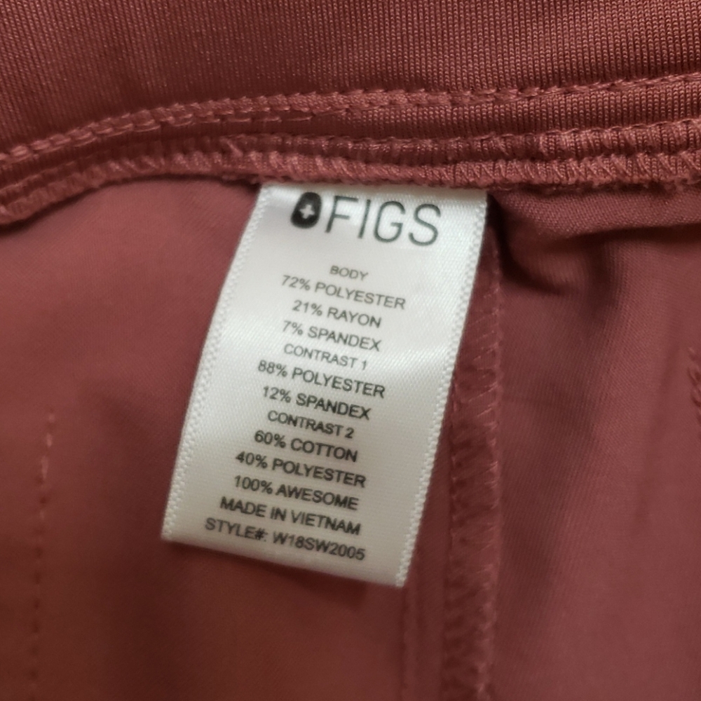 Sold. FIGS Zamora Jogger Scrub Pants Mauve small - Picture 3 of 6